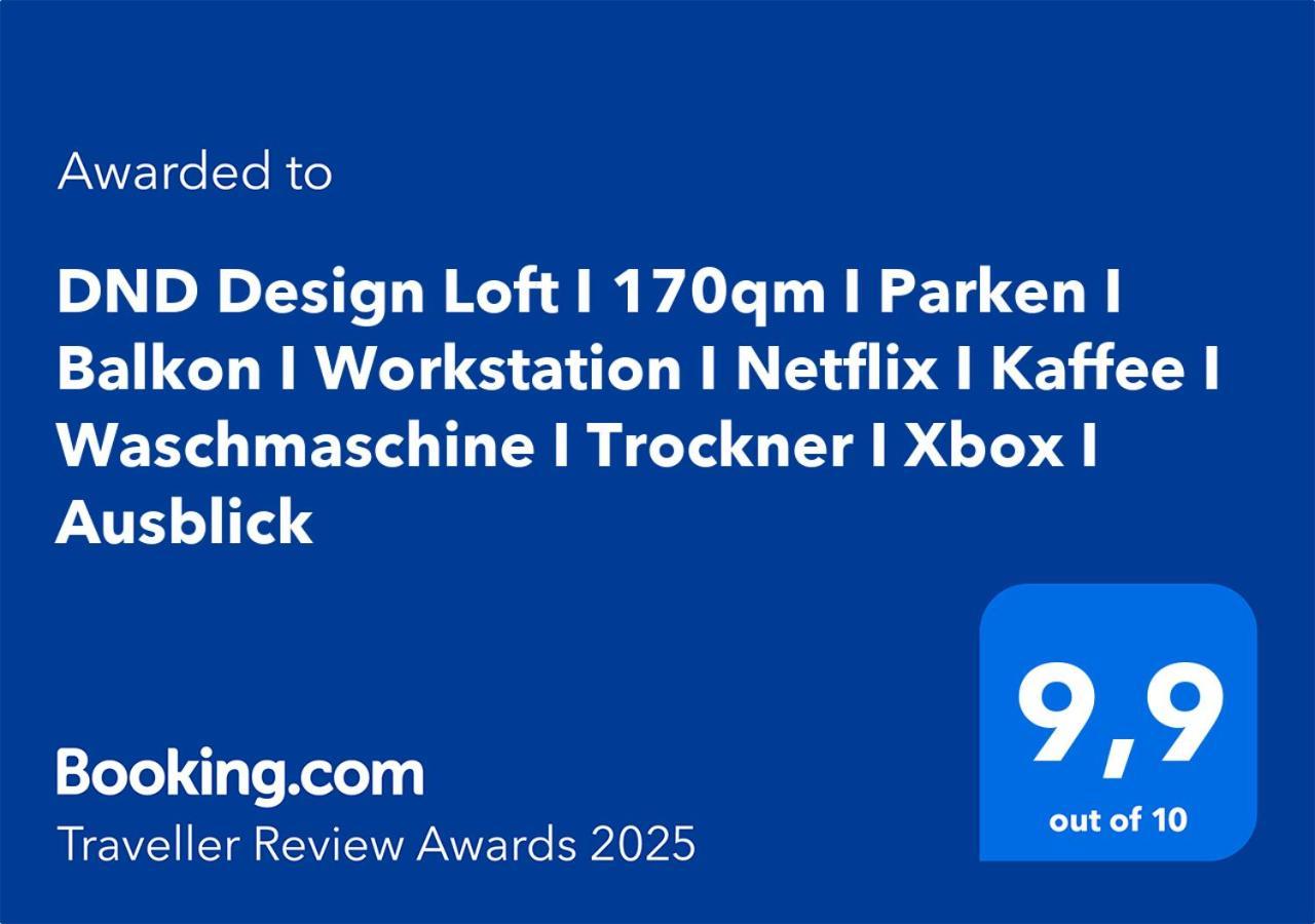 Dnd Design Loft I 170Qm I Parken I Balkon I Workstation I Netflix I Kaffee I Waschmaschine I Trockner I Xbox I Ausblick Apartment Wurzburg Ngoại thất bức ảnh